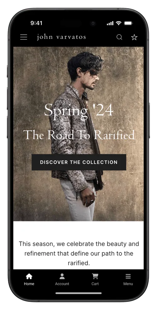 John Varvatos Drives 10x Higher Revenue Per User With Their Low-Maintenance Mobile App